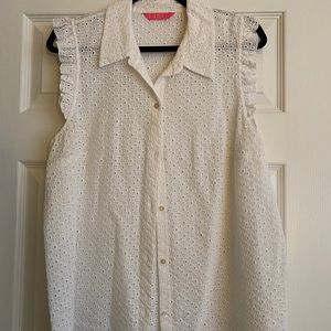 Lily Pulitzer eyelet top